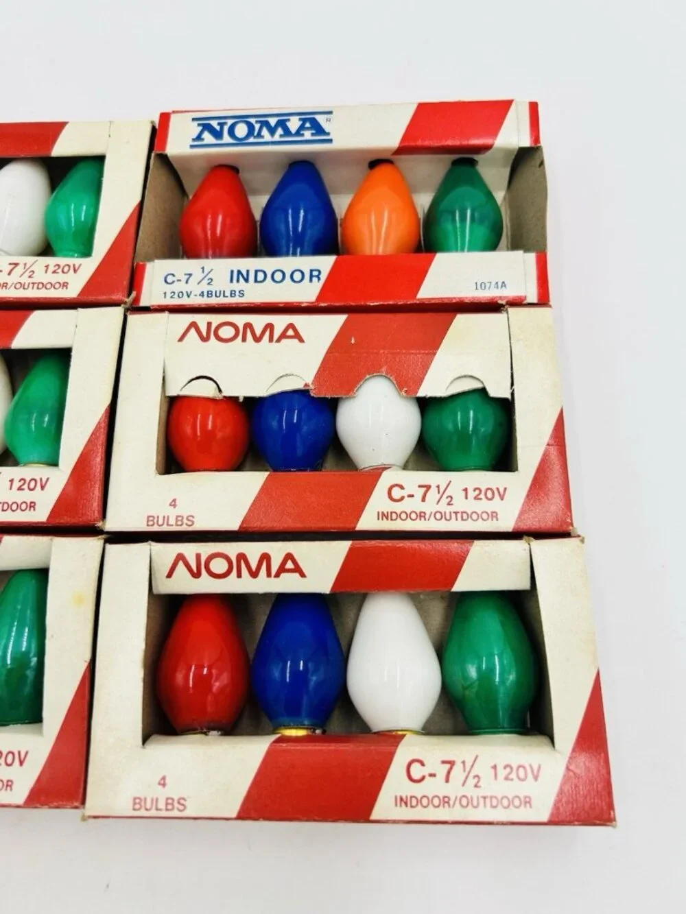 Noma C 7-1/2 Replacement Bulbs Christmas Lights Multicolor 7 Packs of 4